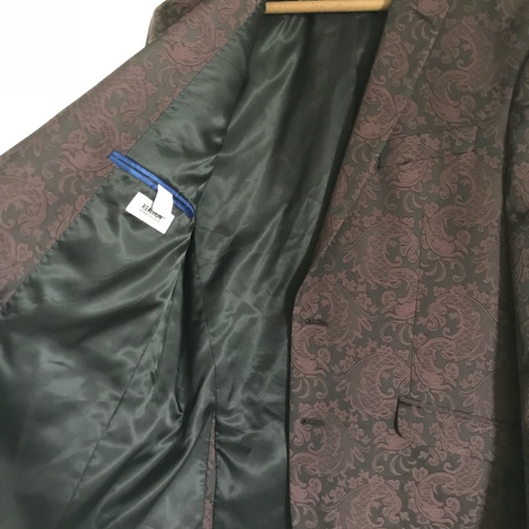Kenneth Cole Slim-Fit Paisley Dinner Jacket - Picture 4 of 6